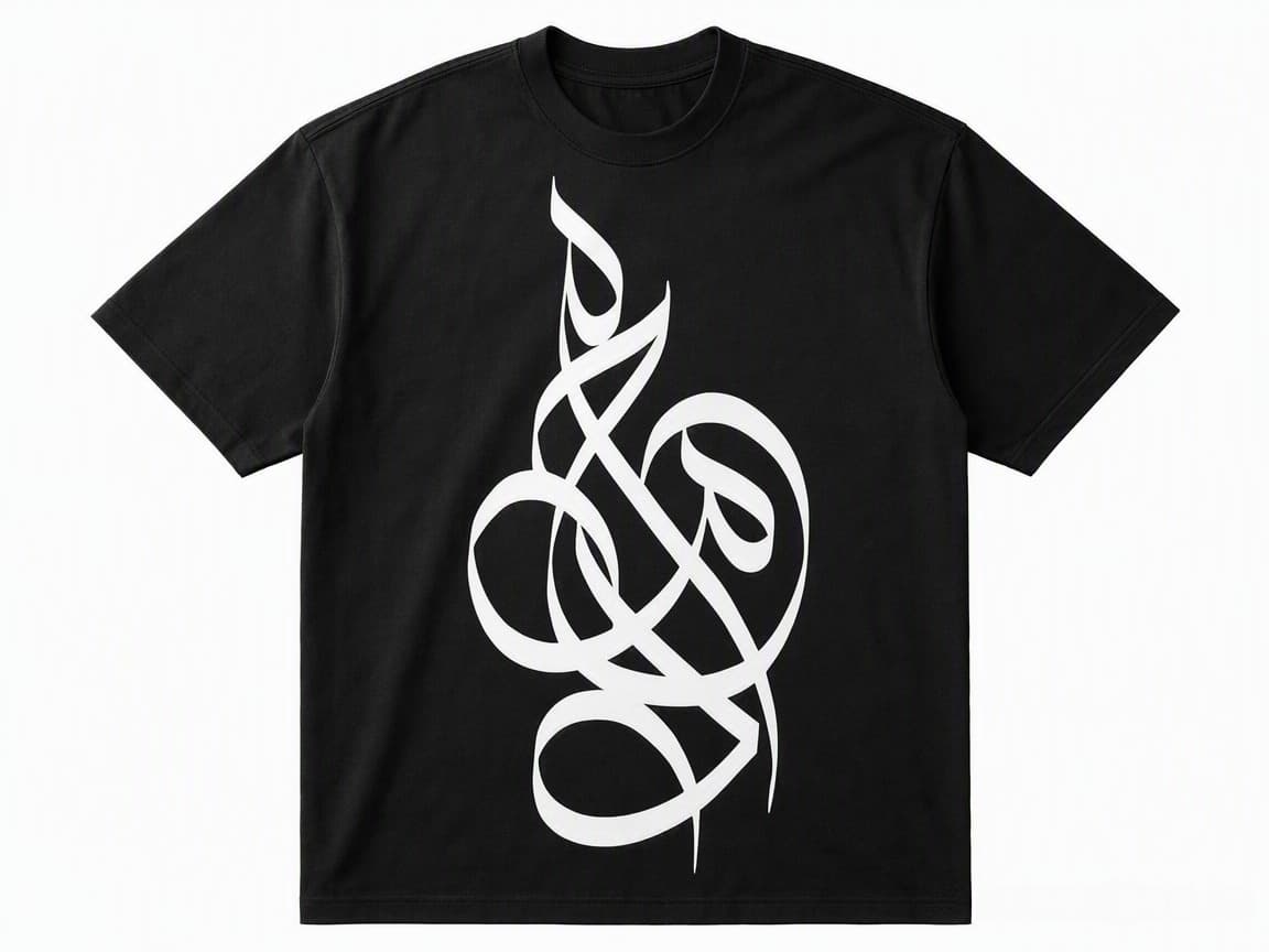 Camiseta con Caligrafía Árabe "Mohammad"